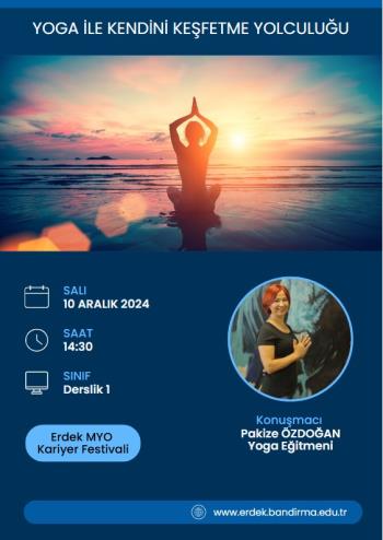 Yoga Eğitmeni Pakize Özdoğan Kariyer Festivalinde Öğrencilerimizle Buluştu.