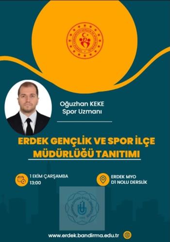 Erdek Gençlik ve Spor İlçe Müdürlüğünden Yüksekokulumuza Ziyaret