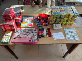 Okulumuz Öğrencilerinden Mardin/Kızıltepe’deki Köy Okuluna Kırtasiye Yardımı Projesi